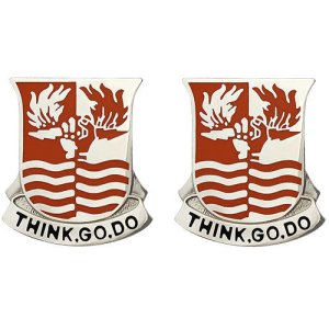 Army Crest: 504th Signal Battalion, Think Go Do