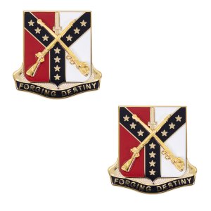 Army Crest: 61st Cavalry Regiment, Motto: Forging Destiny