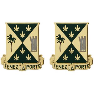 Army Crest: 759th Military Police Battalion, Tenez La Porte