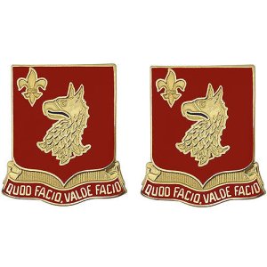 Army Crest: 84th Regiment, Quod Facio Valde Facio
