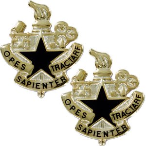 Army Crest: Logistics University, Opes Sapienter Tractare