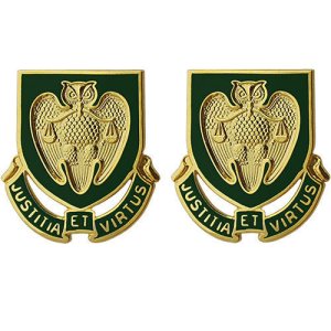 Army Crest: Military Police School, Justitia ET Virtus