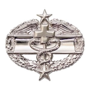 Army Dress Badge: Combat Medical Third Award, miniature, mirror finish