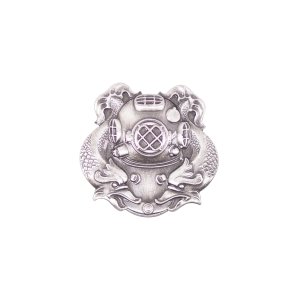 Army Dress Badge: Diver First Class, miniature, oxidized