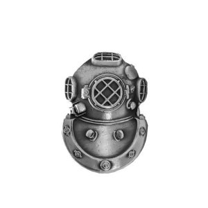 Army Dress Badge: Diver Second Class, miniature, oxidized