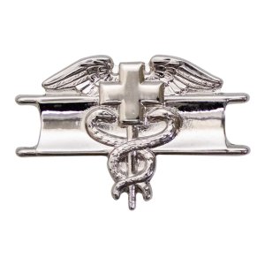 Army Dress Badge: Expert Field Medical, miniature, mirror finish