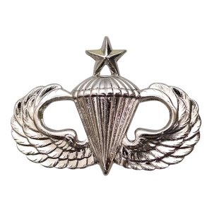 Army Dress Badge: Senior Parachutist, miniature, mirror finish