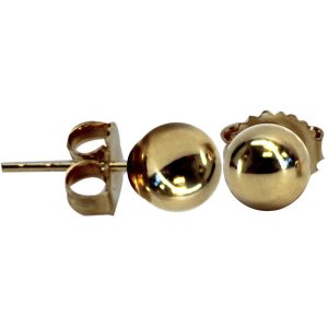 Army Earrings, gold filled ball