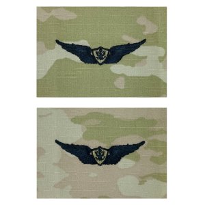 Army Embroidered Badge on OCP Sew On: Aircraft Crewman: Aircrew, Basic