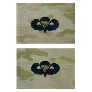 Army Embroidered Badge on OCP Sew On: Combat Parachutist, 1st Award