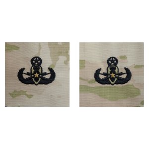 Army Embroidered Badge on OCP Sew On: Explosive Ordnance Disposal, Master