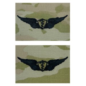 Army Embroidered Badge on OCP Sew On: Flight Surgeon, Basic
