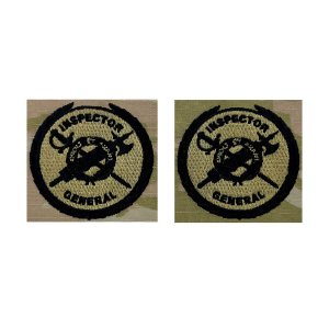 Army Embroidered Badge on OCP Sew on: Inspector General