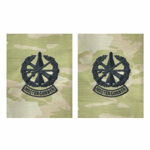 Army Embroidered Badge on OCP Sew On: Master Gunner