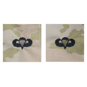 Army Embroidered Badge on OCP Sew On: Parachutist, Basic