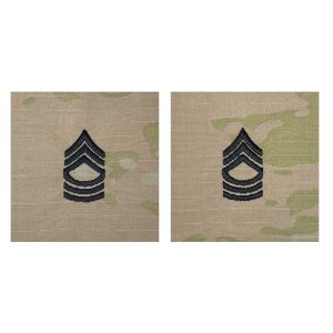 Army Embroidered OCP Sew on Rank Insignia: Master Sergeant