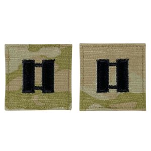 Army Embroidered OCP with Hook Rank Insignia: Captain
