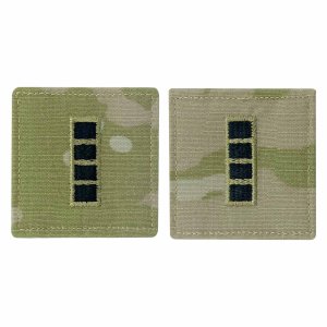 Army Embroidered OCP with Hook Rank Insignia: Warrant Officer 4