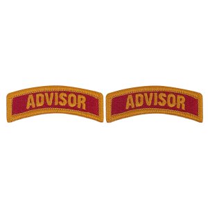 Army Embroidered Tab: Advisor, Full Color