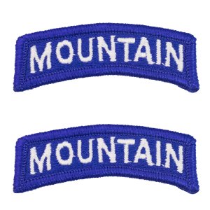 Army Embroidered Tab: Mountain, color