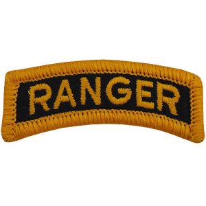 Army Embroidered Tab: Ranger, color