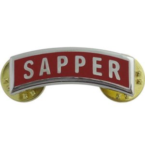 Army enamel Tab: Sapper