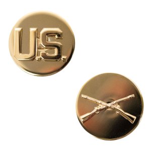 Army Enlisted Branch of Service Collar Device: Infantry