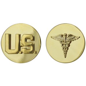 Army Enlisted Branch of Service Collar Device: US and Medical
