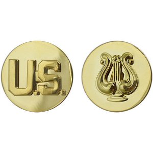 Army Enlisted Branch of Service Collar Device: US and Musician