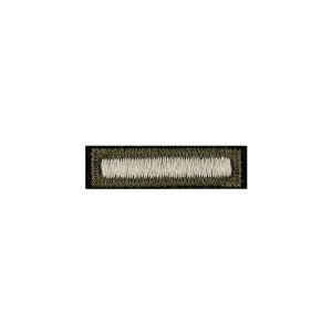 Army Green Service Uniform Overseas Bar: Embroidered on Green, female
