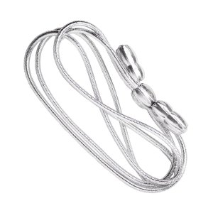 Army Hat Cord, Silver Mylar