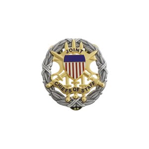 Army Identification Badge: Joint Chiefs of Staff, Full Regulation size oxidized