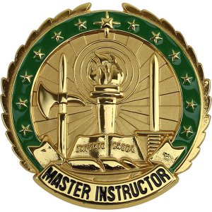 Army Identification Badge: Master Instructor, Gold