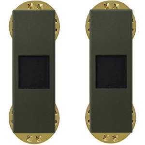 Army Insignia Rank: Warrant Officer 1, black metal