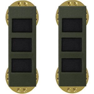 Army Insignia Rank: Warrant Officer 3, black metal