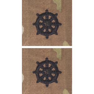 Army Officer Branch Insignia: Buddhist Chaplain, embroidered on OCP with hook