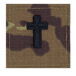 Army Officer Branch of Service: Christian Chaplain, embroidered on OCP
