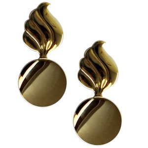 Army Officer Branch of Service Collar Device: Ordnance, 22k gold plated