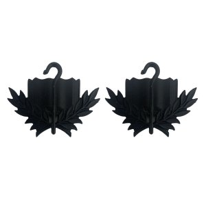 Army Officer Collar Device: Chaplain Candidate, black metal