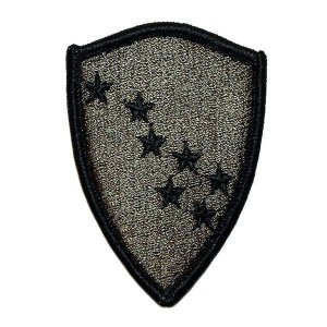 Army Old Style BDU Patch: Alaska National Guard, embroidered on subdued