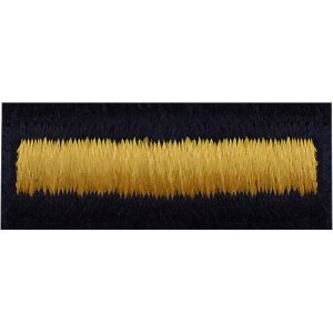 Army Overseas Bar: Gold Embroidered on Blue, female