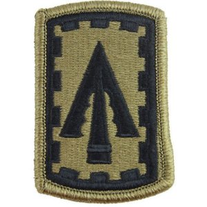Army Patch: 108th Air Defense Artillery Brigade, embroidered on OCP