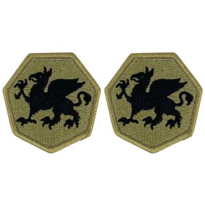 Army Patch: 108th Training Division USAR, embroidered on OCP