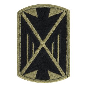 Army Patch: 10th Air Defense Arty Brigade, embroidered on OCP
