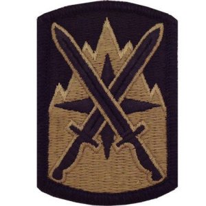 Army Patch: 10th Sustainment Brigade, embroidered on OCP