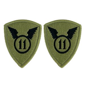 Army Patch: 11th Airborne Division, embroidered on OCP