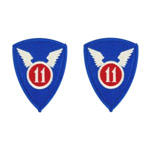 Army Patch: 11th Airborne Division, full color with hook closure