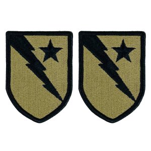 Army Patch: 136th Maneuver Enhancement Brigade, embroidered on OCP