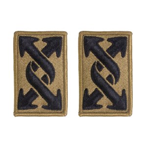 Army Patch: 143rd Transportation Command, embroidered on OCP