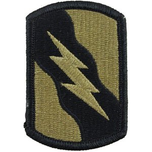 Army Patch: 155th Armor Brigade Combat Team, embroidered on OCP with Hook